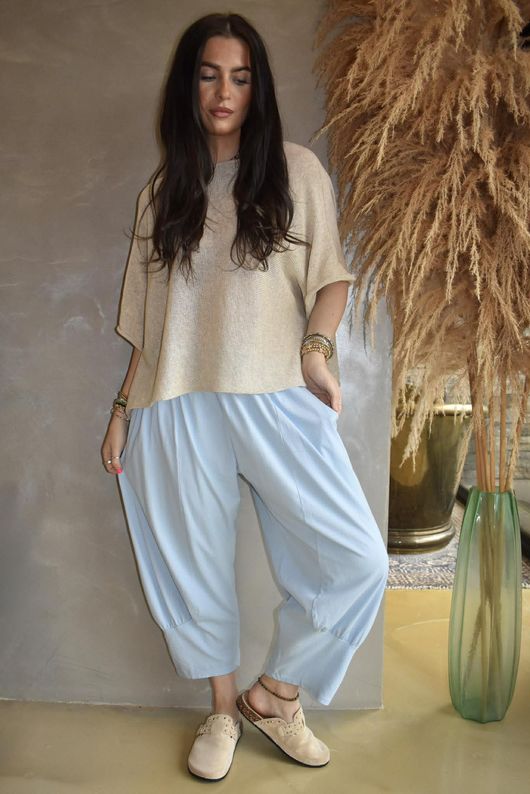 Jo Jo Quirky Classic Barrel Pant Baby Blue